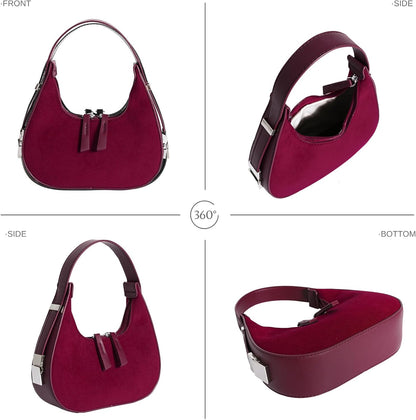 Prpeko Shoulder Bag Crescent Retro Y2k Hobo Handbags 90s Underarm Purse Bag Fashion Clutch Purses for Women