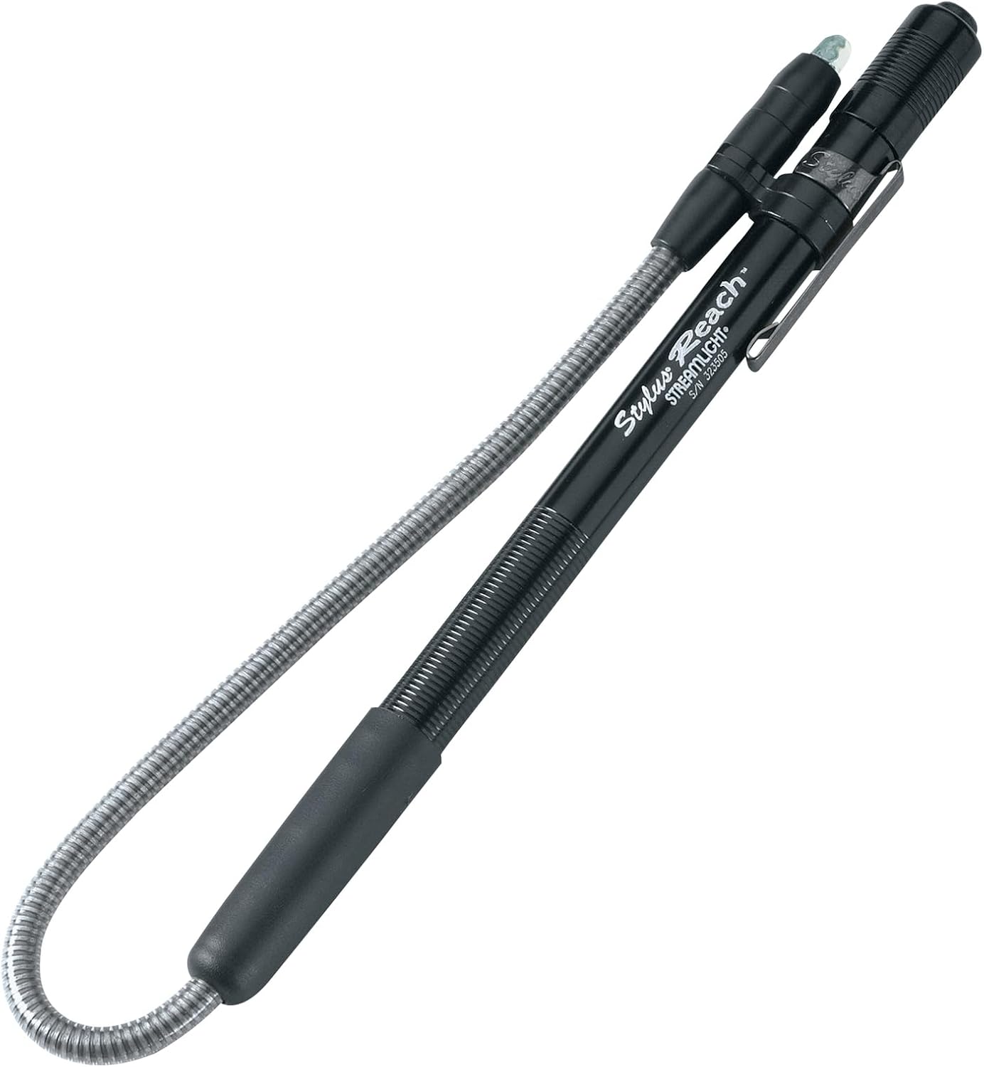 Flexible Extension Pen Light with 7-Inch Bendable Cable, 11 Lumens Slim LED Inspection Flashlight with Pocket Clip for Automotive, Mechanical, and Precision Tasks - PuriLite