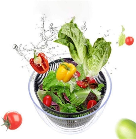 Salad Spinner, Large 5 L, Salad Spinners Best Rated, Lettuce Spinner, Salad Mixer Bowl, Salad Dressing Shaker-Ordinary Style - PuriLite