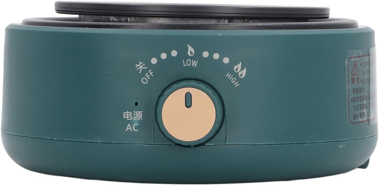 Electric Mini Stove Portable 4 Hot Plate 500W 110V Electric Ceramic Stove for Boiling Water, Making Tea and Coffee (Black)