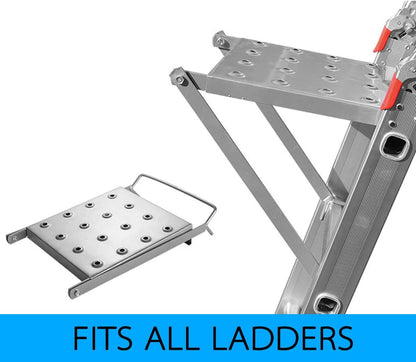 Ladder Platform Accessory, Heavy Duty Ladder Work Stand System Accessories Holds 400 Pound