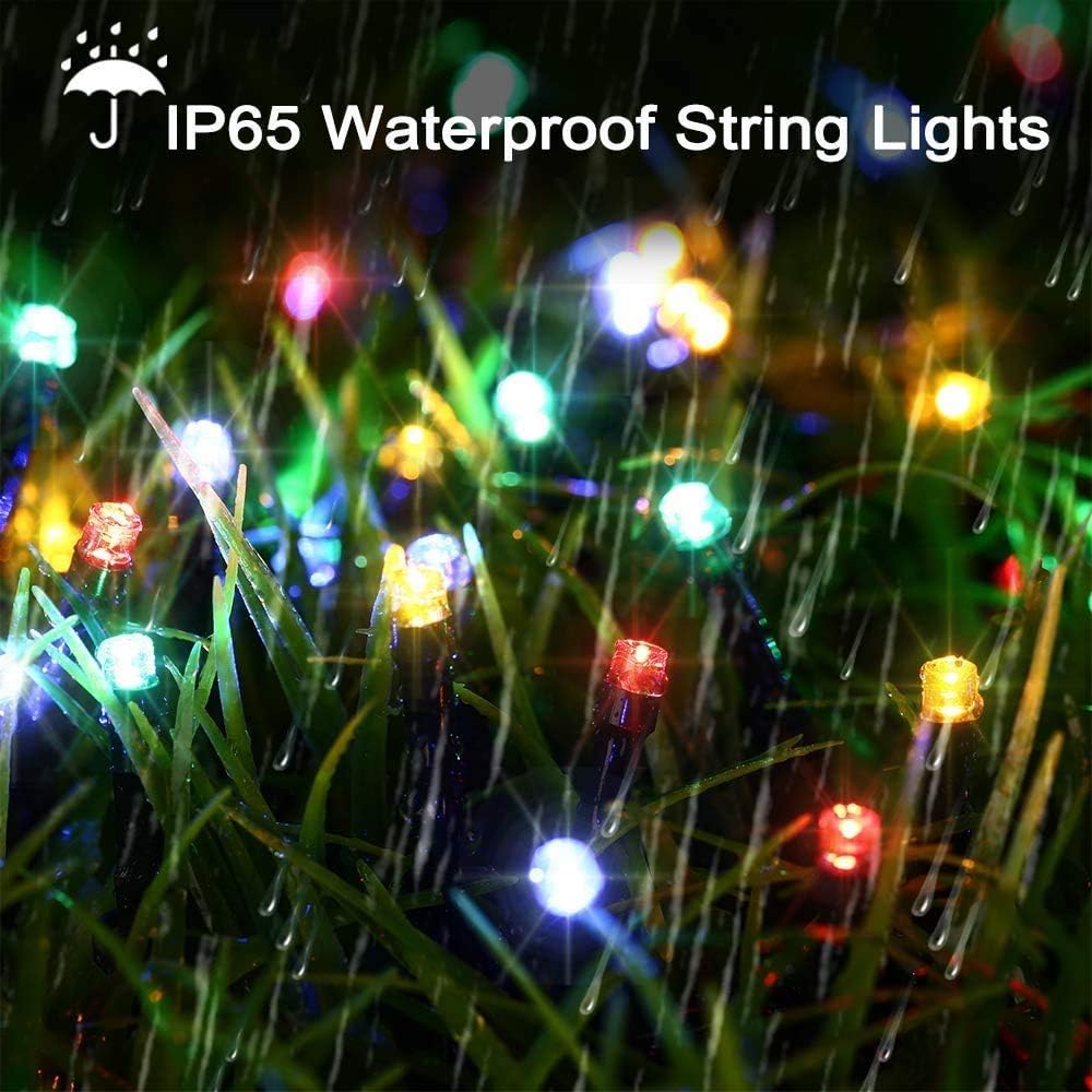 Solar String Lights Outdoor, 2 Pack Total 144 FT 400 LED Solar Fairy Lights with 8 Modes, Waterproof Outdoor String Lights for Patio, Garden, Party, Yard, Christmas, Holiday Decorations ((Multicolor) - PuriLite