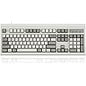 FIRSTBLOOD ONLY Game. AK992 Retro Wired Mechanical Keyboard, 98 Keys Full Layout, Hot-Swappable USB Gaming Keyboard with Red Switches, Multimedia Keys Knob, Blue Backlit, Anti-Ghosting, Grey