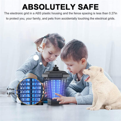 Electric Bug Zapper, 18W Mosquito Killer Outdoor IPX4 Waterproof, High Powered 4200V Electric Mosquito Zapper, Fly Trap for Home Garden Patio Office