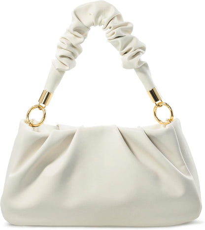 Cloud Pouch Bag Women Shoulder Handbag Soft Vegan Leather Vintage Hobo Chain Cross body Bag