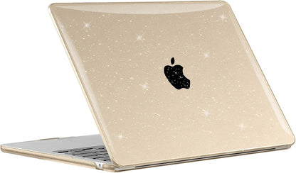 EooCoo Case Compatible with MacBook Air 13 inch M4 M3 M2 2025-2022 A3240 A3113 A2681, 13.6" Hard Case Cover & TPU Keyboard Skin & Screen Protector for Laptop Air 13.6 inch - Crystal Clear