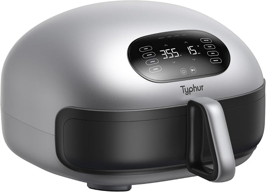 Typhur Dome 2 Air Fryer, Extra Large with Superior Airflow, Self-cleaning Smart Digital Fryer with PFAS free Basket for Quick Easy Meals, Up to 32 Chicken Wings Capacity [New Version]