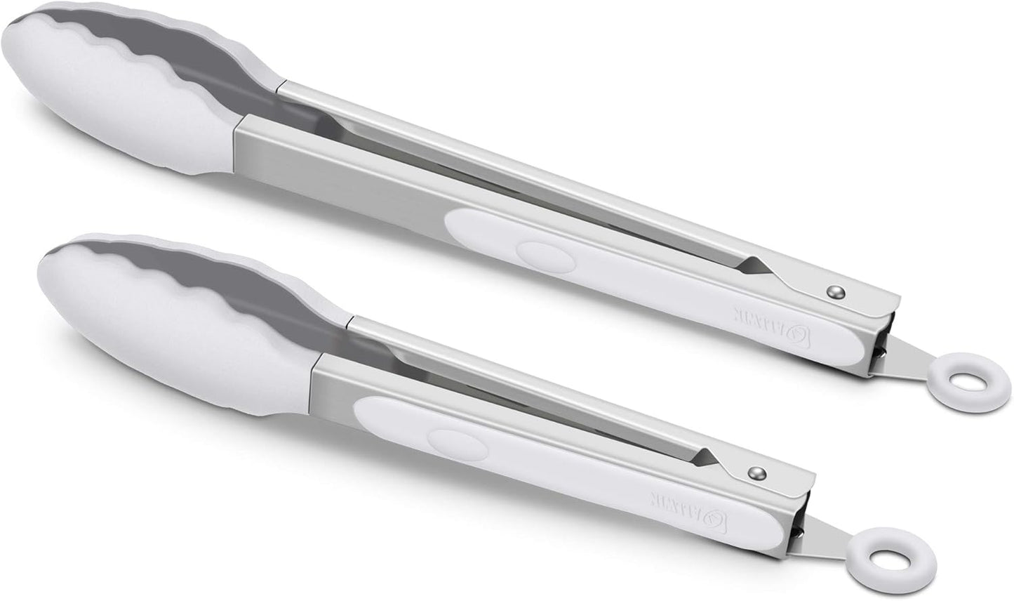 Purilite Select Silicone &amp; Stainless Steel Kitchen Tongs
