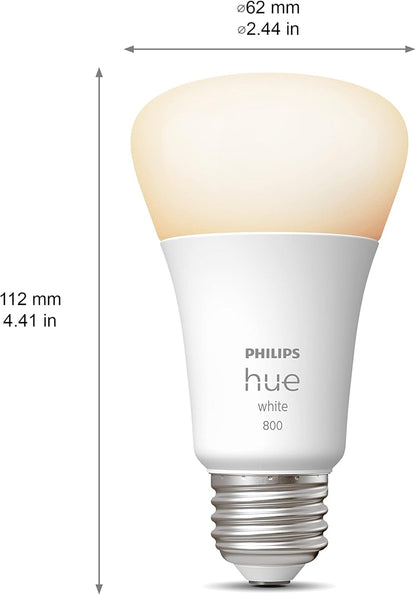 Philips Hue White and Colour Ambiance A19 E26 LED Smart Bulb, Bluetooth & Zigbee Compatible (Hue Hub Optional), Works with Alexa & Google Assistant A Certified for Humans Device (562785),3 Pack