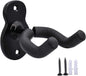 Sound Harbor Guitar Wall Mount Hanger – Heavy-Duty Metal Holder for Acoustic, Electric, Bass, and Other String Instruments, Black - PuriLite