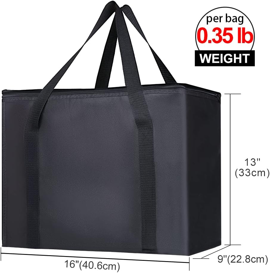 Purilite Select™ Insulated Food Delivery Bag – Extra Large Thermal Carrier for Hot &amp; Cold Food Transport