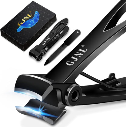 Nail Clippers for Men Thick Nails - Gifts for Men Dad Sharp Extra Large Heavy Duty Toesnail Clippers, 16mm Wide Jaw Opening Toenail Clippers for Seniors Nails Cutter