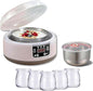 Digital Yoghurt Maker, 2025 New Probiotic 1.2L Yogurt Maker Machine with 5pcs Cup, 36 Hour Constant Temperature Control, Led Display Adjustable Time, for Homemade Yogurt/Natto/Rice Wine/Fermentation