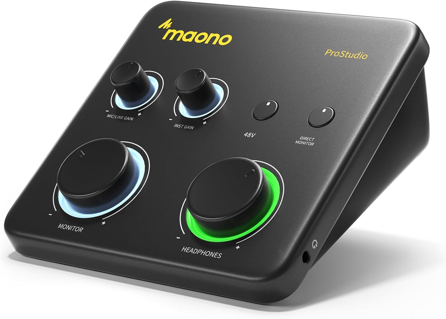 MAONO PS22 Lite USB Audio Interface for PC for Guitar & Vocals Streaming | Low-noise Preamp, 24-bit/192kHz, Loopback, ASIO Driver, Routing Software, for Home Studio, DAW Recording, OBS, Creators