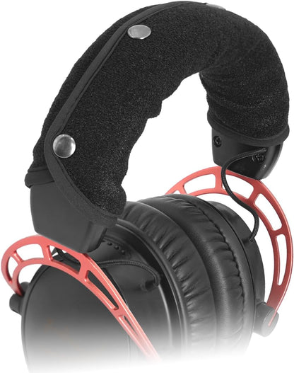 GEVO Replacement Headphone Headband Cover for HyperX Cloud & Alpha,Cloud 1/2/3/Pro,Cloud X/Core,Flight,Stinger Gaming Headset,Headband Cushion Easy Installation No Tool Needed-Velvet Black