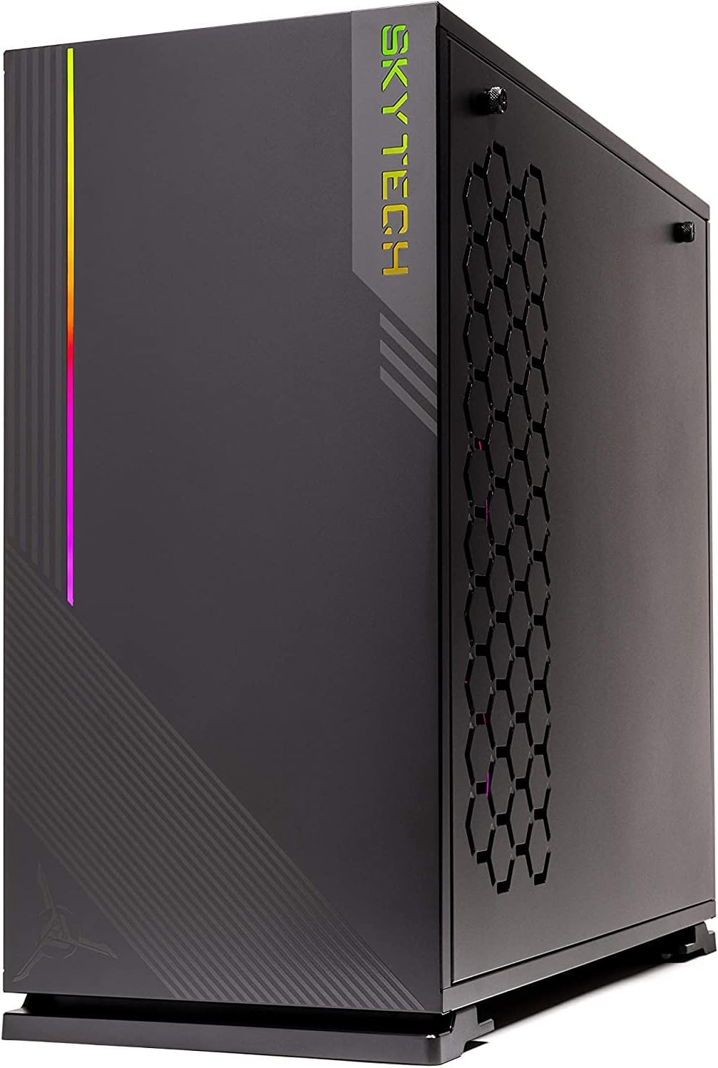 Skytech Shadow Gaming PC Desktop, Ryzen 5 5600 3.5 Ghz (4.4GHz Turbo Boost), AMD RX 6600 8GB GDDR6, 1TB SSD, 16GB DDR4 RAM 3200, 650W Gold PSU, Wi-Fi, Win 11 Home