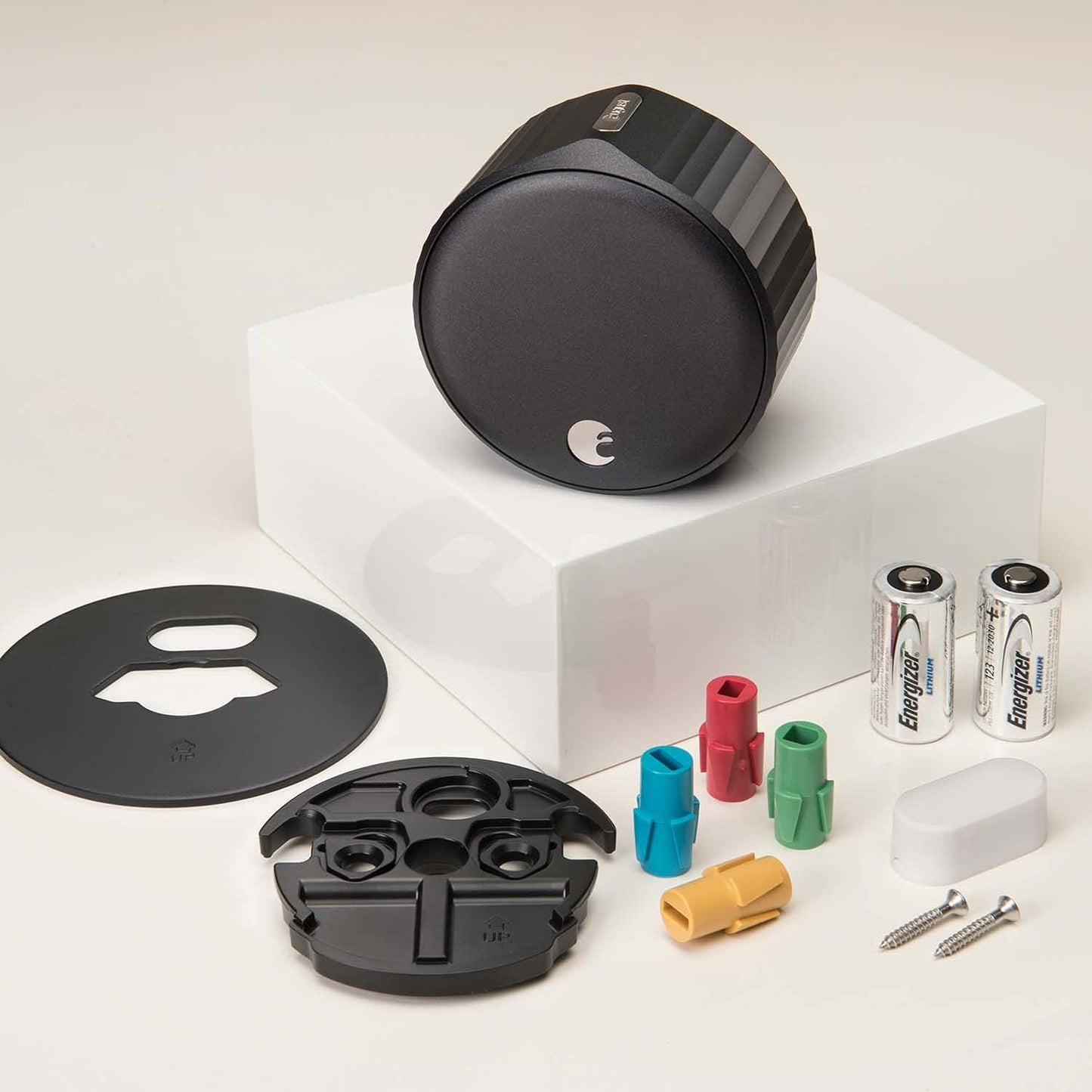 August Home, Silver Wi-Fi Connected Smart Keyless Entry Door Lock, Electronic Door Lock Fits Your Existing Deadbolt in Minutes, ‎ ‎AUG-SL05-M01-S01