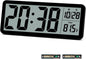 QINYUNE Digital LCD Wall Clock Easy to Set, 8.5 Inch LCD Screen with Time/Date/Temperature Display,Simple Digital Desk Clock with 12/24H for Bedroom Living Room Office