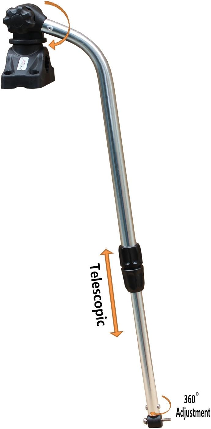 Brocraft Transducer Mounting Arm with Mount/Kayak Fish Finder Transducer Mounting