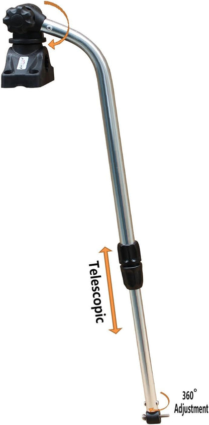 Brocraft Transducer Mounting Arm with Mount/Kayak Fish Finder Transducer Mounting