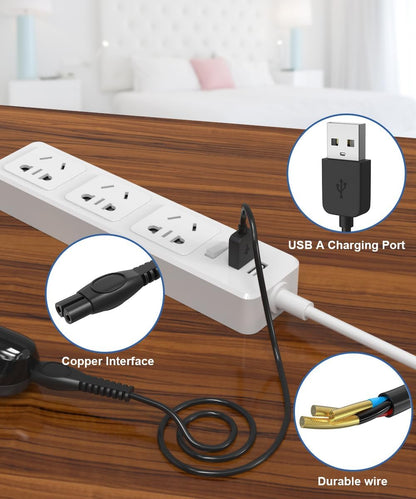 Purilite Select USB Charger Adapter for Electric Shavers