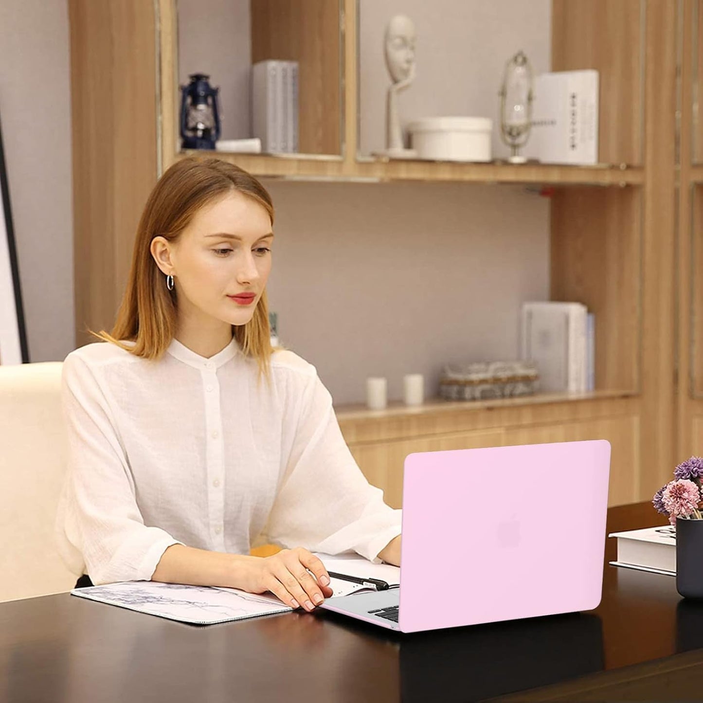 MOSISO Compatible with MacBook Air 13 inch Case 2025 2024 2023 2022 M4 A3240 M3 A3113 M2 A2681, Plastic Hard Shell&Keyboard Cover&Screen Film&Pouch for MacBook Air 13.6 inch Case, Crystal Clear