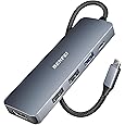 BENFEI USB C HUB 7in1, USB C HUB Multiport Adapter with USB-C to HDMI, USB-C to SD/TF Card Reader/3*USB 3.0/100W Power Delivery, Compatible with iPhone 15 Pro/Max, MacBook, iPad Pro, iMac, S23, XPS17