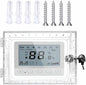 LinamHoz Universal Thermostat Lock Box with Key, Universal Clear Thermostat Guard Box, Thermostat Guard for Thermostat on Wall Fits Thermostats, (7.8in*4.7in*2.3in)