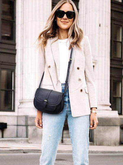 Crossbody Bags for Women Small Over the Shoulder Saddle Purses and Boho Cross body Handbags,Vegan Leather