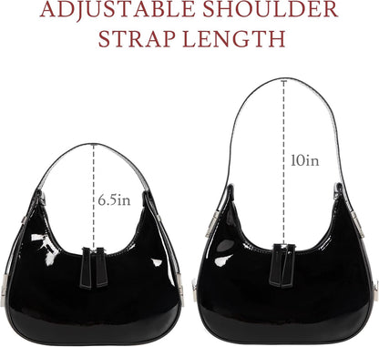 Prpeko Shoulder Bag Crescent Retro Y2k Hobo Handbags 90s Underarm Purse Bag Fashion Clutch Purses for Women