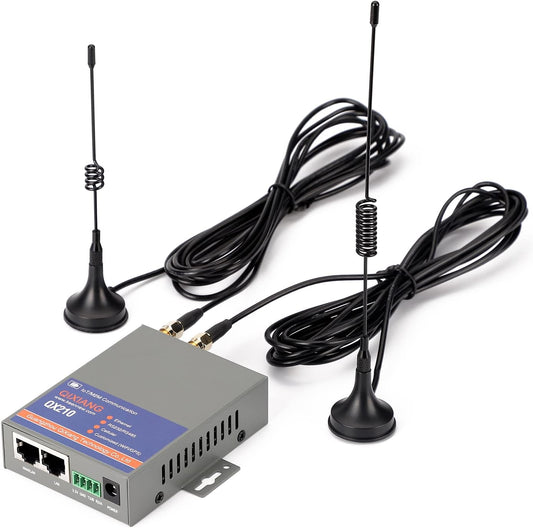 QX210-NW2 Industrial 4G LTE WiFi Router, Cellular VPN Routers for Wireless Internet Backup, M2M Gateway RS232 WiFi Modem Router for Home Vehicle Fleet RV Camera Security System Industrial Automation