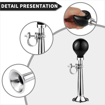 Bike Horn for Adults Classic Horn Metal Squeeze Clown Horn, Fits All Bicycle Handle Bar, Loud Sounds