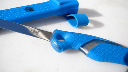Cuda 9'' Titanium Fillet Knife with Sheath (18143) Blue