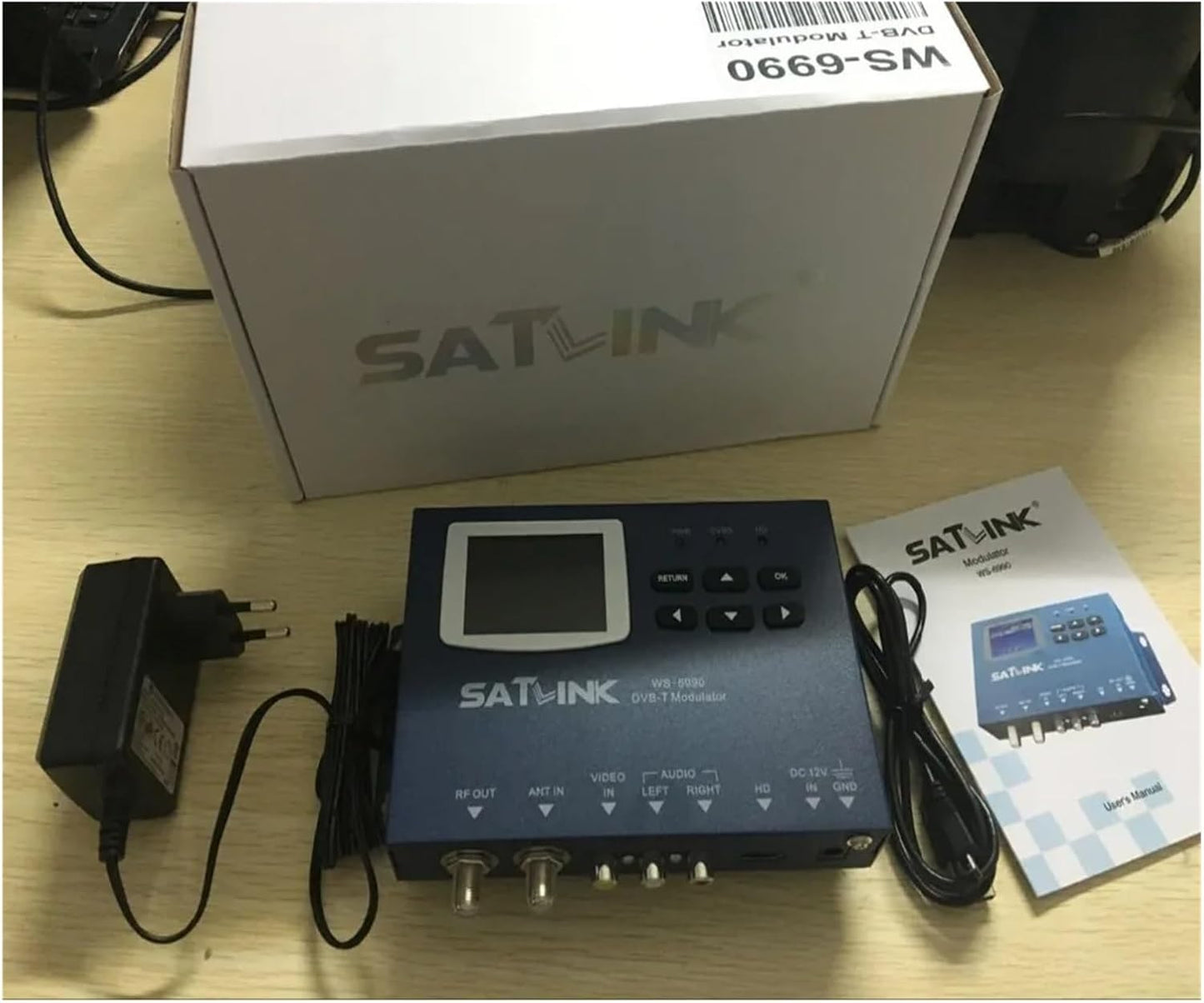 WS-6990 1080p Terrestrial 1 Route DVB-T DVB-C ISDBT ISDB-T Modulator H.264 WS6990 Digital Finder Meter Vs ST-6503