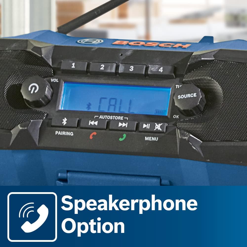 Bosch GPB18V-2CN 18V Compact Jobsite Radio with Bluetooth® 5.0