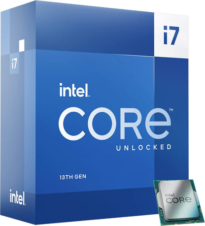 Intel Core i7-13700K Desktop Processor 16 cores (8 P-cores + 8 E-cores) 30M Cache, up to 5.4 GHz