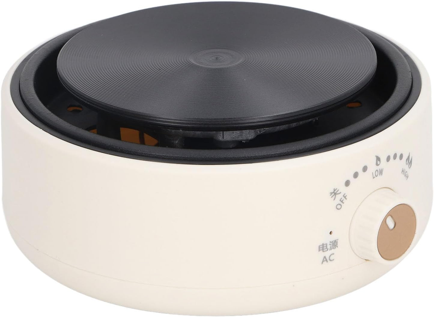 Electric Mini Stove Portable 4 Hot Plate 500W 110V Electric Ceramic Stove for Boiling Water, Making Tea and Coffee (Black)