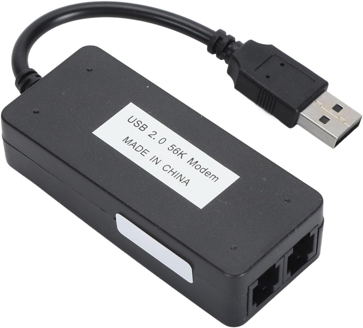 USB 56K External Dial Up Fax Data Modem with RJ11 Cable for 98/2000/xp Vista, for 11/10/8/7, 32/64bit, for Linux Operating System