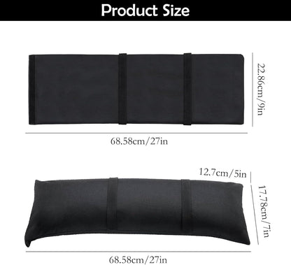 2Pcs Umbrella Base Weight Sand Bags 2 x 44 LBS Fillable Empty SandBags, Outdoor Poolside Accessories Heavy-Duty for Garden Backyard Furniture Trampoline Patio Black