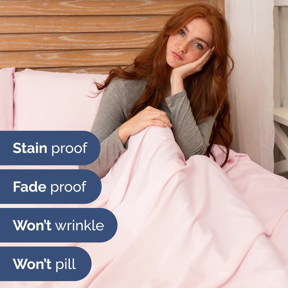 Extra Deep Queen Sheet Set - 6 Piece Breathable & Cooling Sheets - Hotel Luxury Bed Sheets Set - Easy & Secure Fit - Soft, Wrinkle Free & Comfy Sheets Set - White Sheet Set w/Extra Deep Pockets