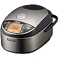 ZOJI Zojirushi NP-HCC10XH Induction Heating System Rice Cooker and Warmer, 1 L (Up to 5.5 cups), Stainless Dark Gray