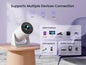 [270°Adjustable Stand] Mini Projector with 5G WiFi and Bluetooth, WiMiUS S27 Portable Projector 1080P, 200" Screen Bluetooth Projector, Auto Keystone Outdoor Projector for Phone/TV Stick/HDMI/PS5