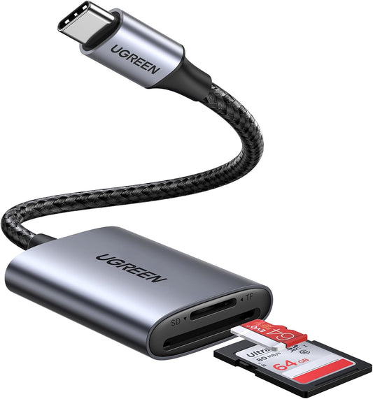 UGREEN SD Card Reader USB C 3.1 Micro SD Memory Card Adapter for SDXC SDHC, MMC, RS-MMC, Micro SDXC SDHC Compatible with iPhone 15 MacBook iPad Galaxy S23 A14