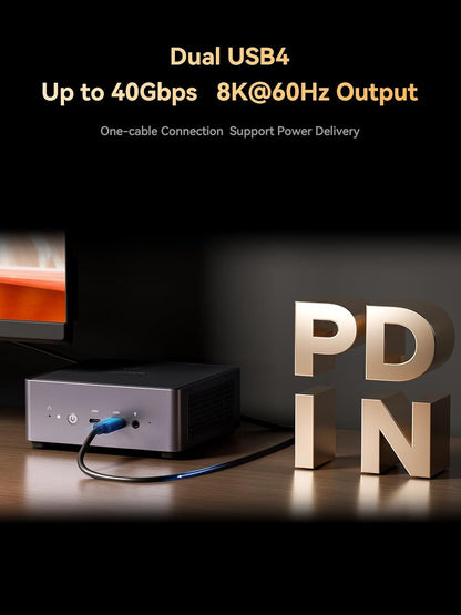 MINISFORUM UM760 Slim Mini PC AMD Ryzen 5 7640HS(6C/12T, up to 4.3GHz) 16GB RAM 1TB SSD Micro Computer, HDMI(4K), DP(4K),USB4(8K) Triple Video Output, AMD Radeon 760M Graphics 2.5G LAN Small PC