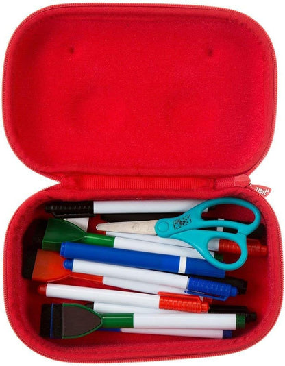 ZIPIT Beast Pencil Box for Kids | Pencil Case for School | Organizer Pencil Bag | Large Capacity Pencil Pouch (Red)