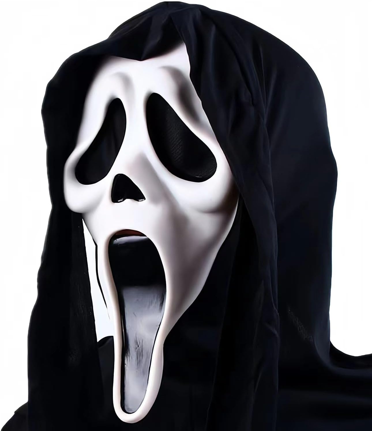 Halloween Scary Ghost Mask,Skull Ghost Horror Full Head Mask,Halloween Creepy Cosplay Prop (A) - PuriLite
