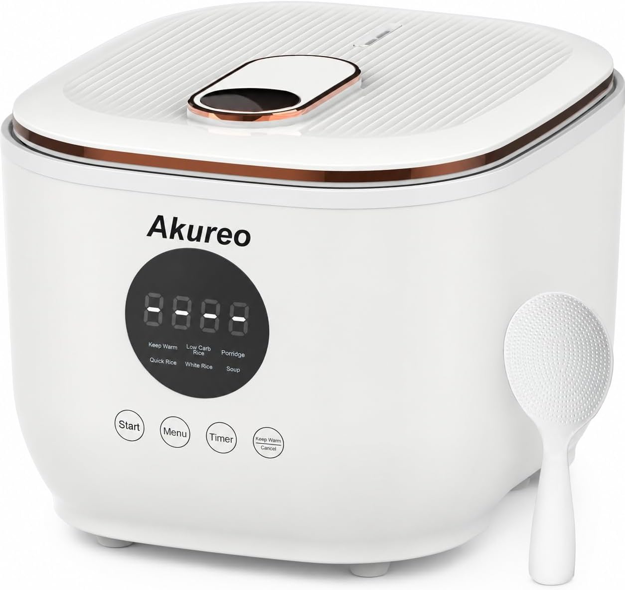 5 cup Low Suger Rice Cooker with 304 Stainless Steel Steamer Basket, 2.5L mini Small Rice Cookers, Smart Control Multifunction,Cooking & Warmer