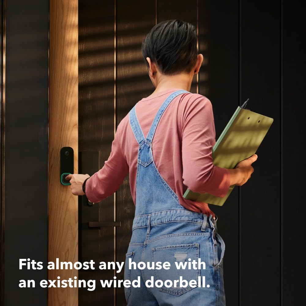 ecobee Smart Video Doorbell Camera (Wired) - with Industry Leading HD Camera, ecobee Smart Security, Night Vision, Person and Package Sensors, 2-Way Talk, and Video & Snapshot Recording