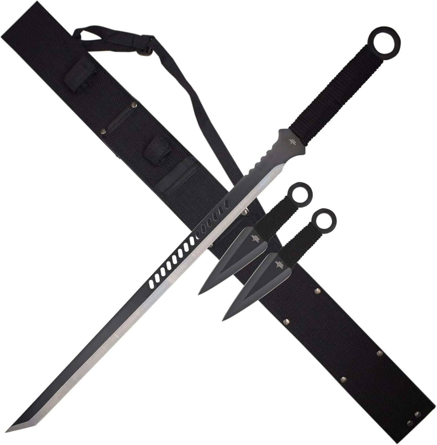 Fantasy Sword & Two Throwing Knives