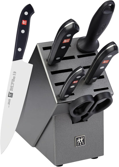Zwilling J.A. Henckels HI Forged Contour 9 PC Block Set, Black/Silver
